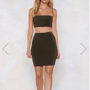 Olive Green Two Piece Set (new with tags)